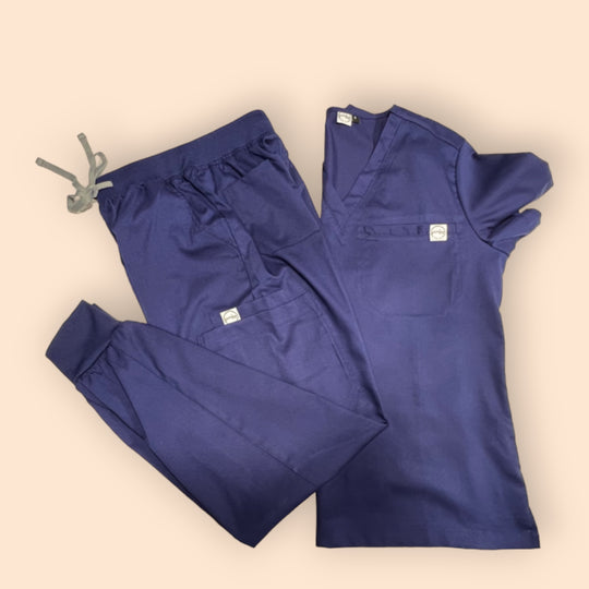 Lois Scrub Set-  Navy Blue