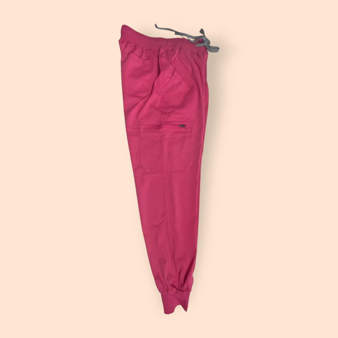 Jess Scrub Jogger Pants- Hot Pink