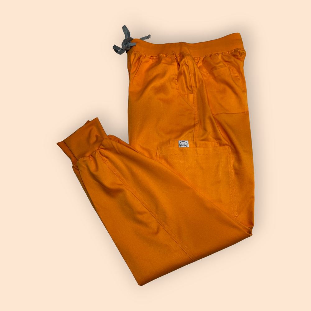 Jess Scrub Jogger Pants- Mustard