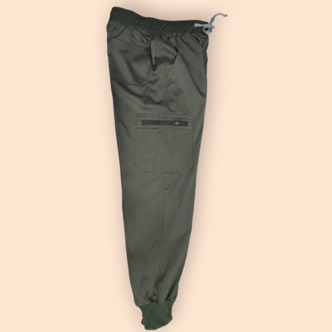 Jess Scrub Jogger Pants- Army Green