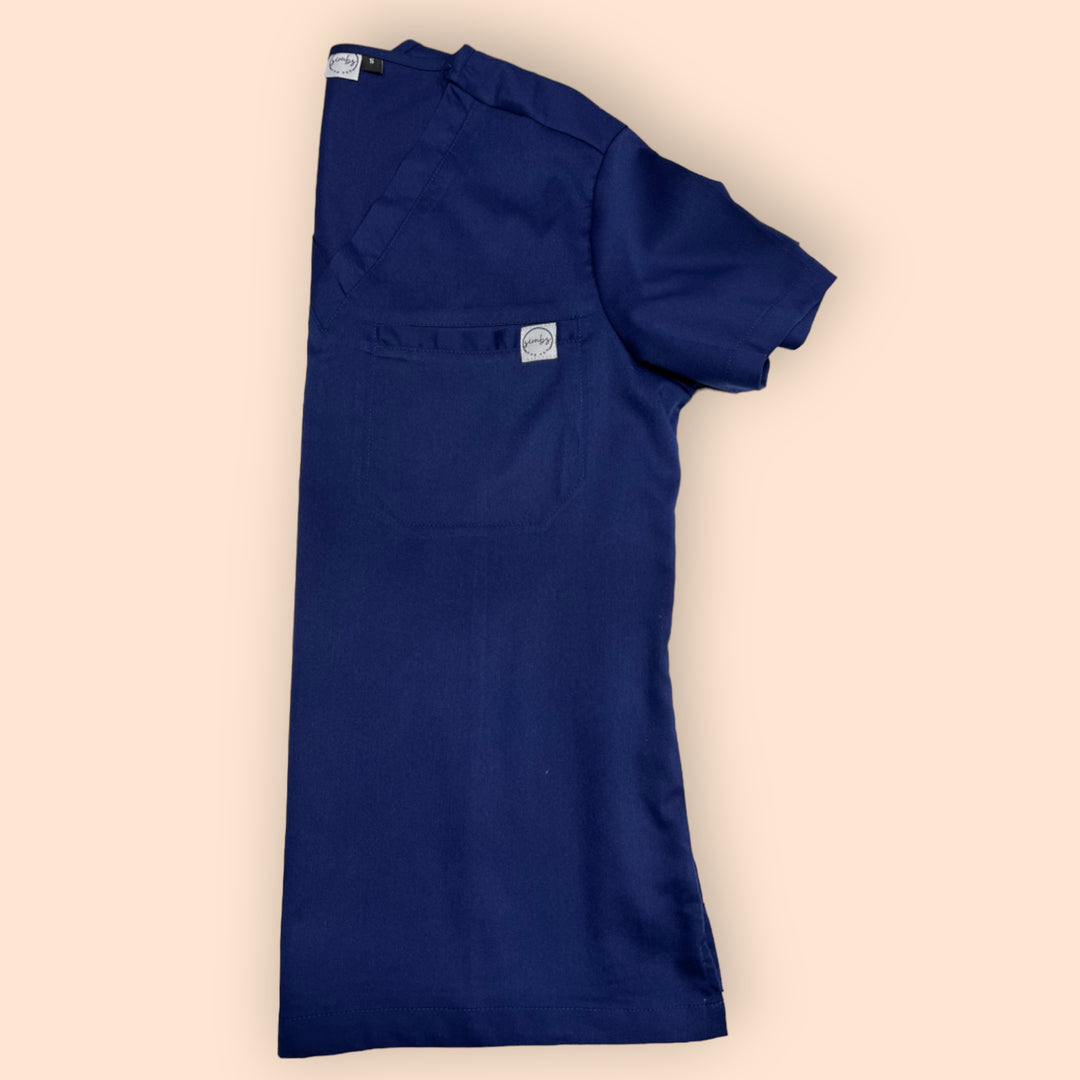 Lois Scrub Top- Navy Blue