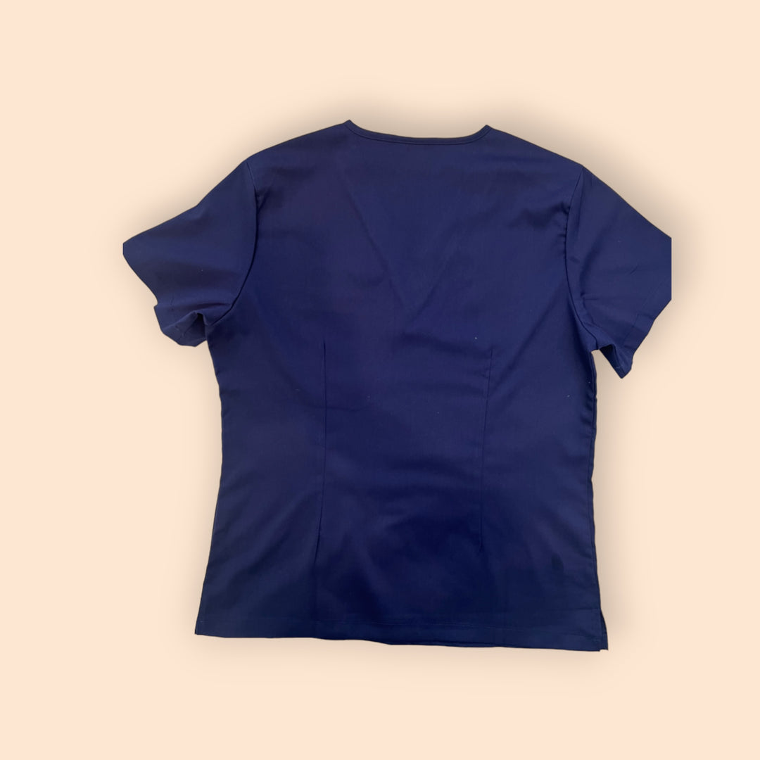 Lois Scrub Top- Navy Blue