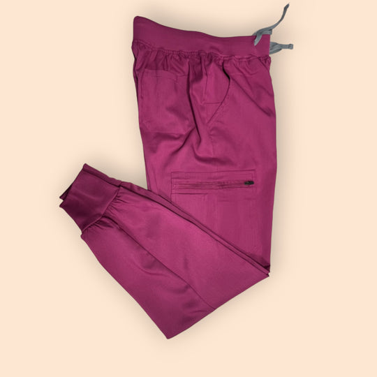 Lois Scrub Jogger Pants- Fushia Pink