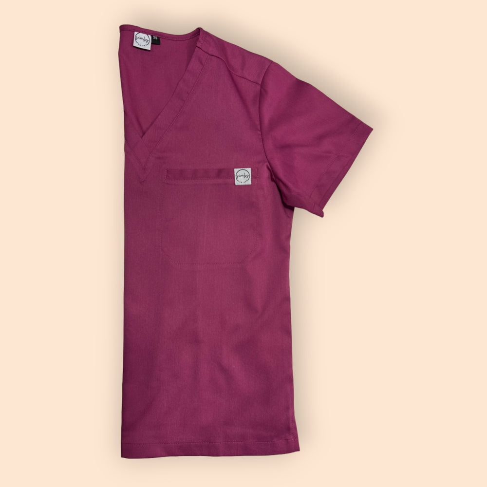 Lois Scrub Top- Fushia Pink