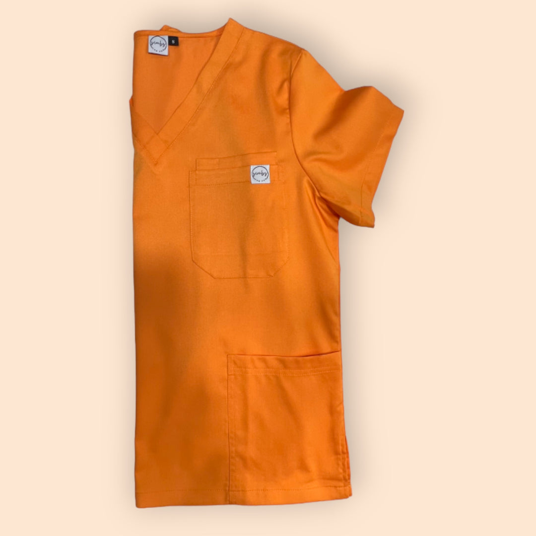 Jess Scrub Top- Mustard