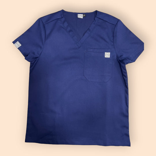 JayR Classic Scrub Top- Navy Blue