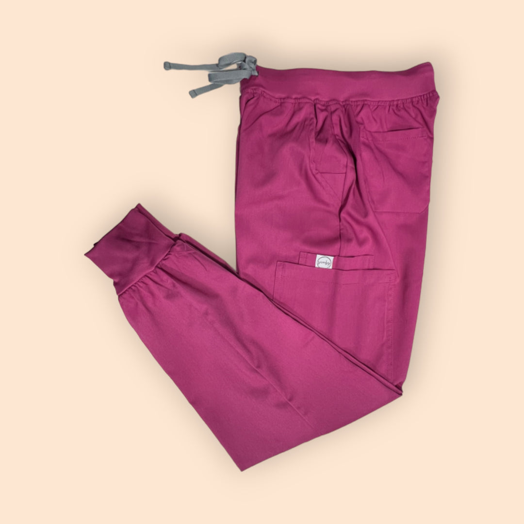 Lois Scrub Jogger Pants- Fushia Pink