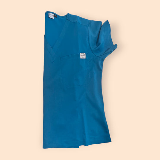 Lois Scrub Top- Teal Blue